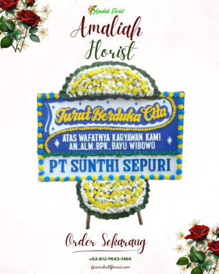 Papan Bunga Duka di Sedong