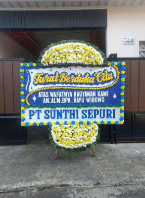 Papan Bunga Duka di Sedong