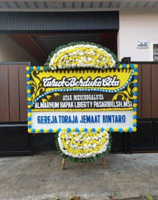 Papan Bunga Duka di Sedong